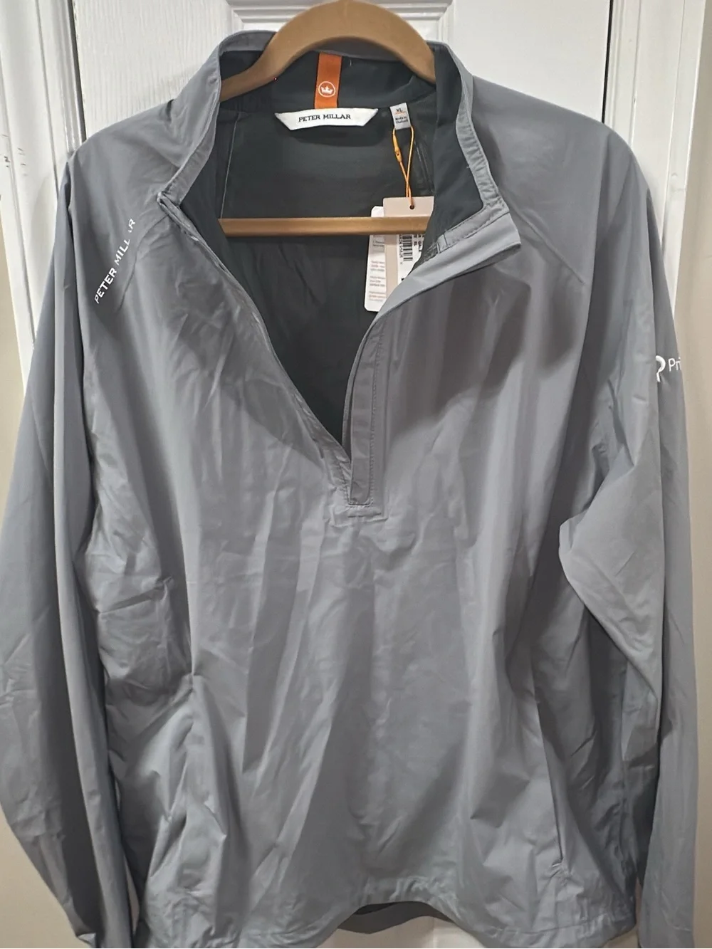 Peter Millar NWT Gray Pullover Windbreaker/rainwear (MIX44)